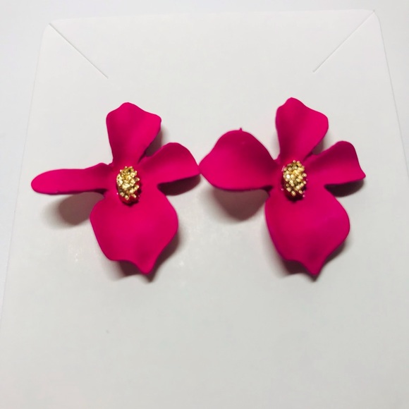 ✨✨ Flower earrings -Pink-yellow-brown bundle - Picture 3 of 3
